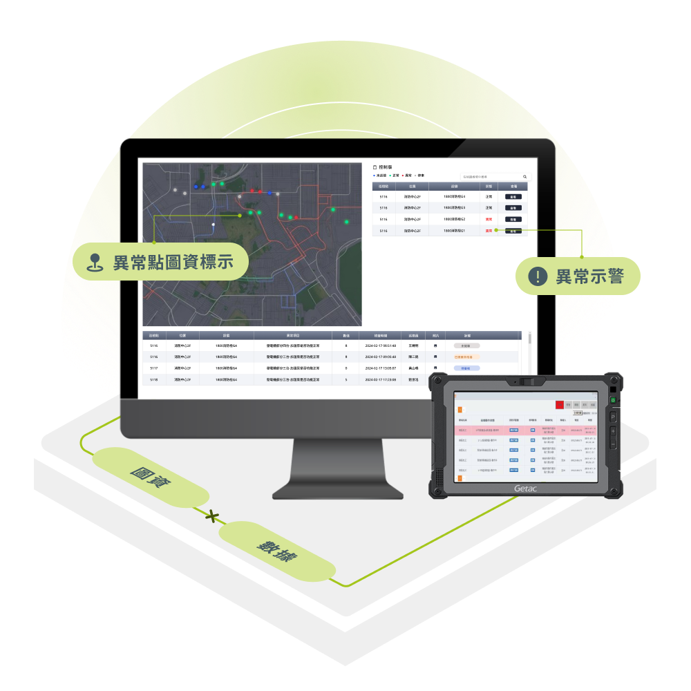 圖資結合巡檢紀錄 即時更新與可視化儀表板